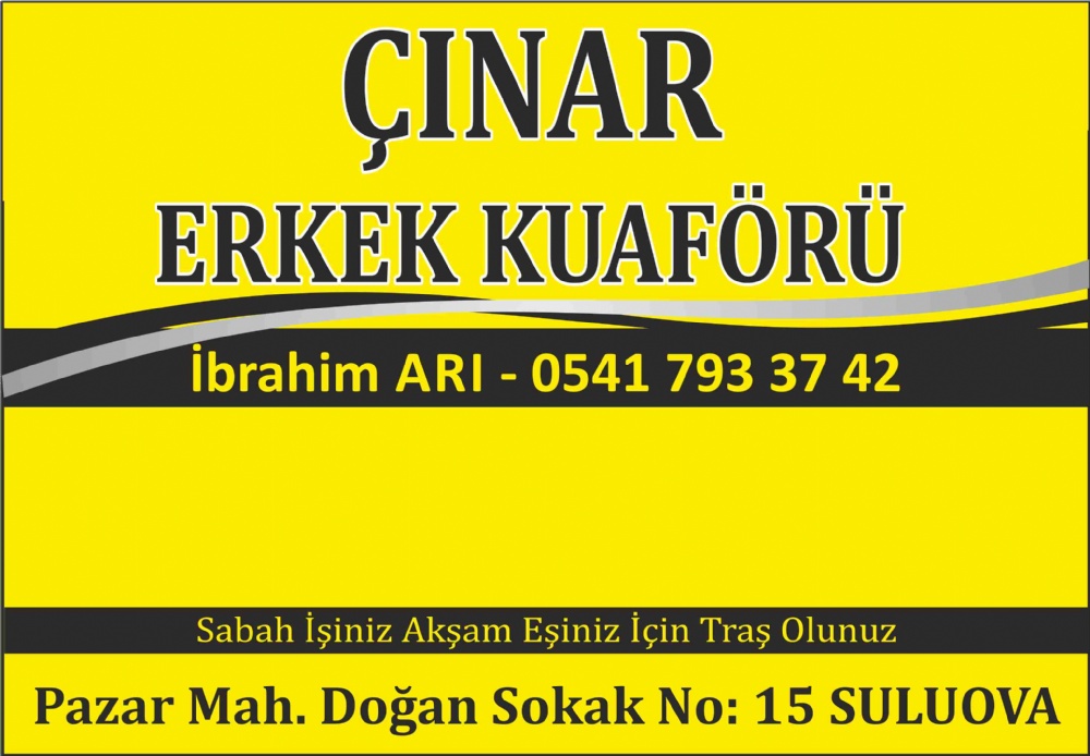 ÇINAR ERKEK KUAFÖRÜ SULUOVA
