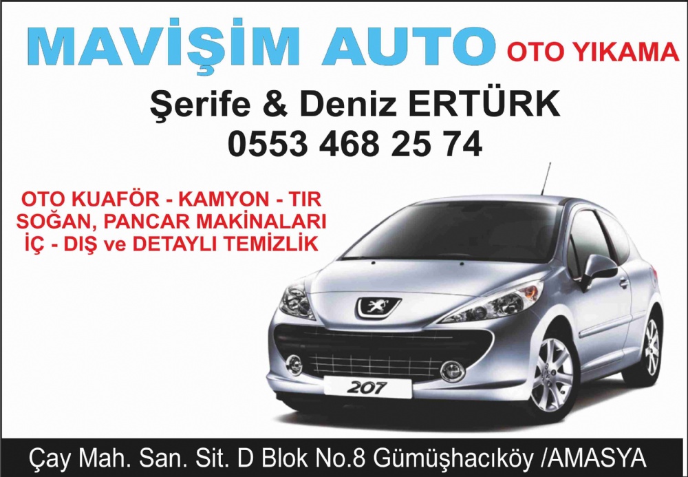 MAVİŞİM OTO YIKAMA GÜMÜŞHACIKÖY