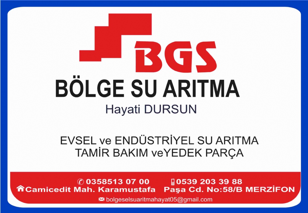 BÖLGE SU ARITMA MERZİFON