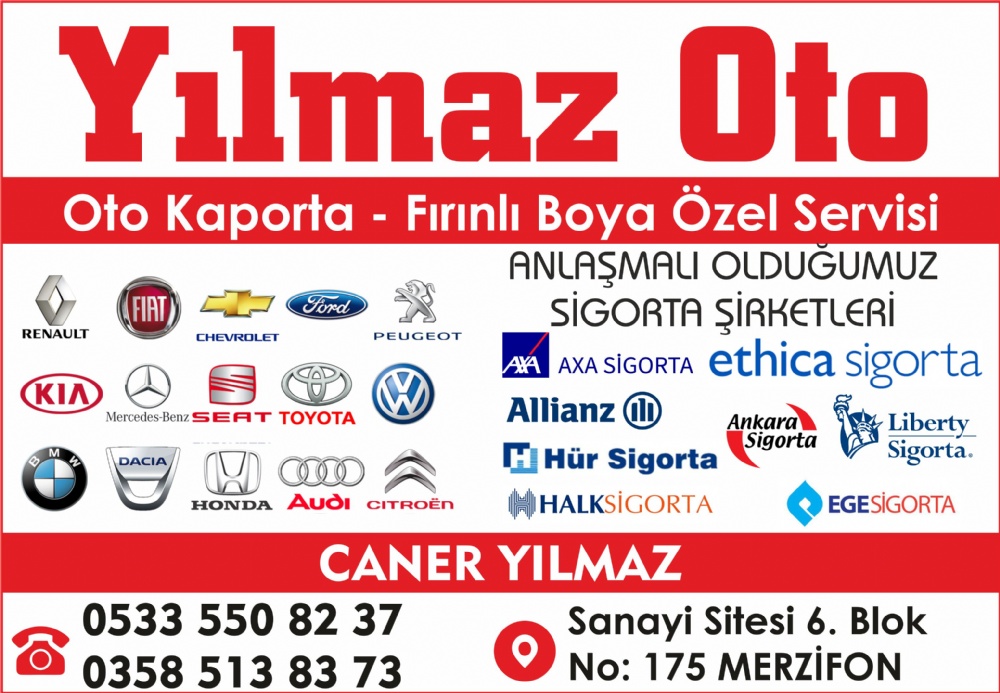 YILMAZ OTO KAPORTA MERZİFON
