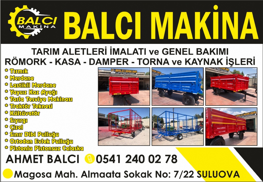 BALCI MAKİNA SULUOVA