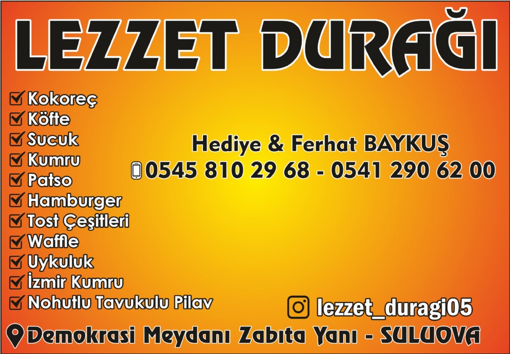 LEZZET DURAĞI, KOKOREÇ SULUOVA