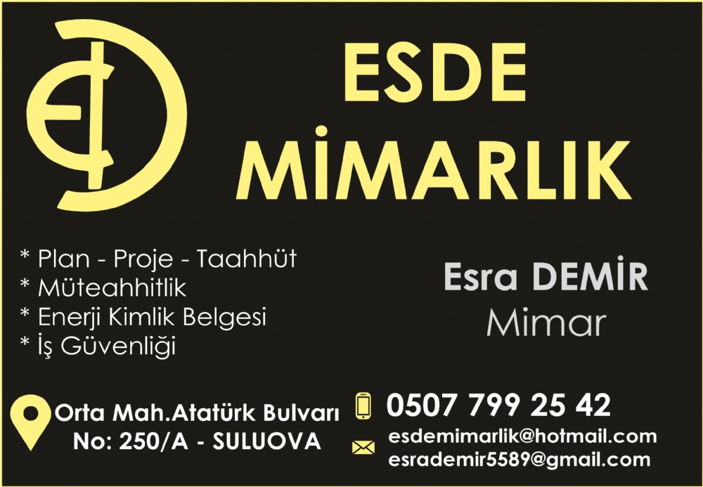 ESDE MİMARLIK SULUOVA