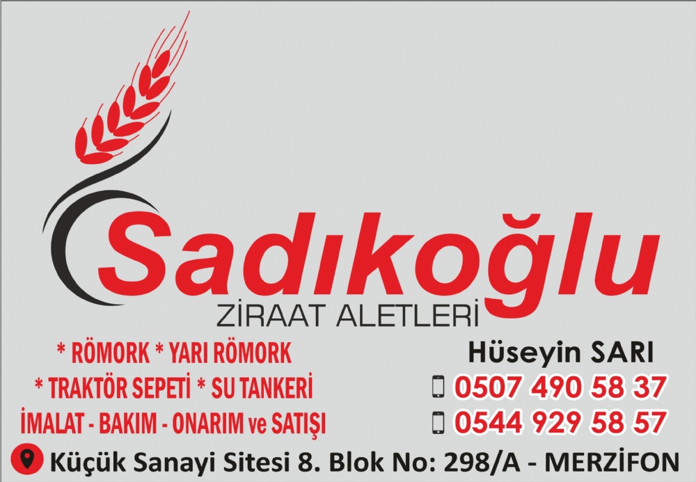 SADIKOĞLU ZİRAİ ALETLERİ MERZİFON