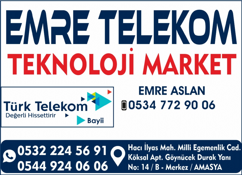 EMRE TELEKOM, TEKNOLOJİ MARKET AMASYA