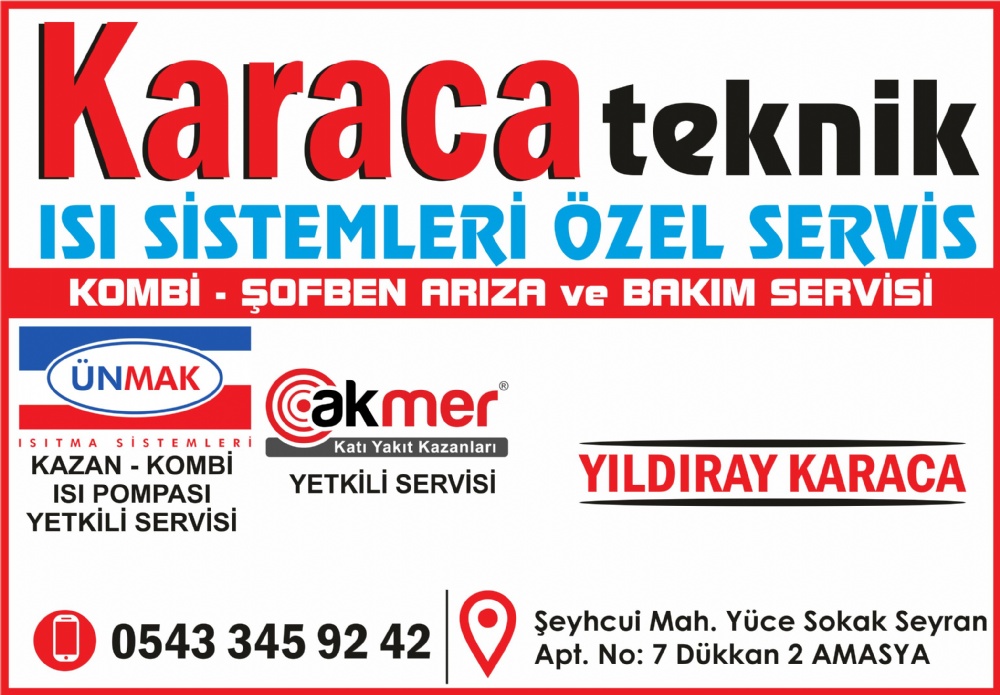 KARACA TEKNİK, KOMBİ SERVİSİ AMASYA