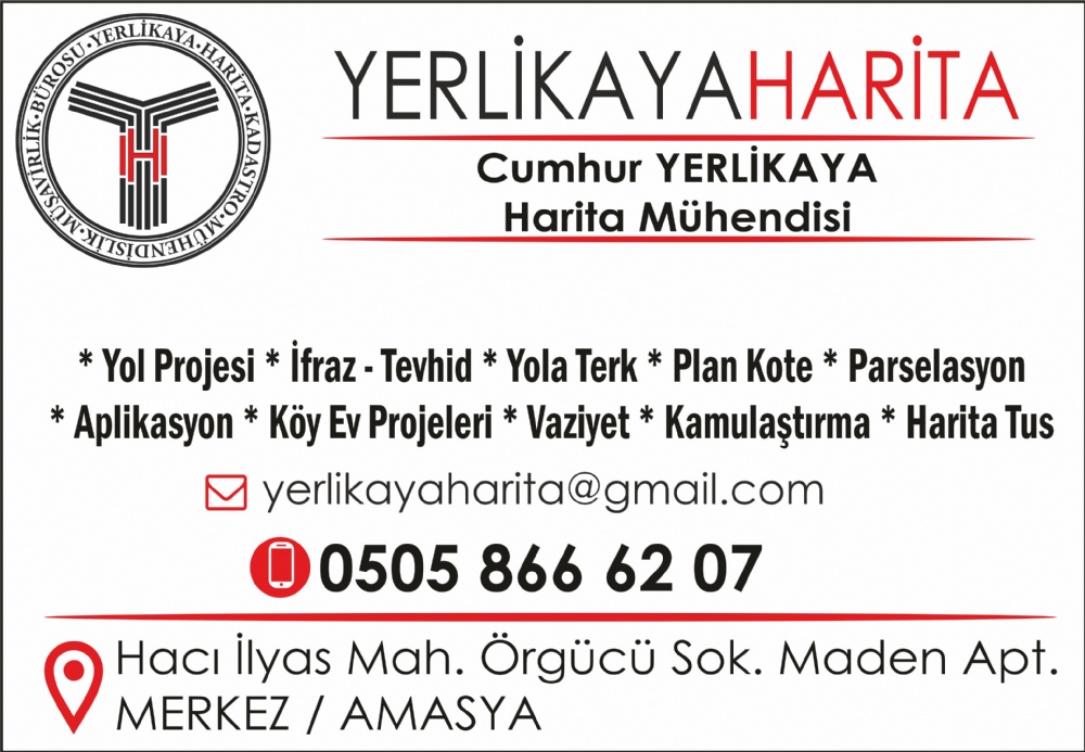 YERLİKAYA HARİTA MÜHENDİSLİK AMASYA
