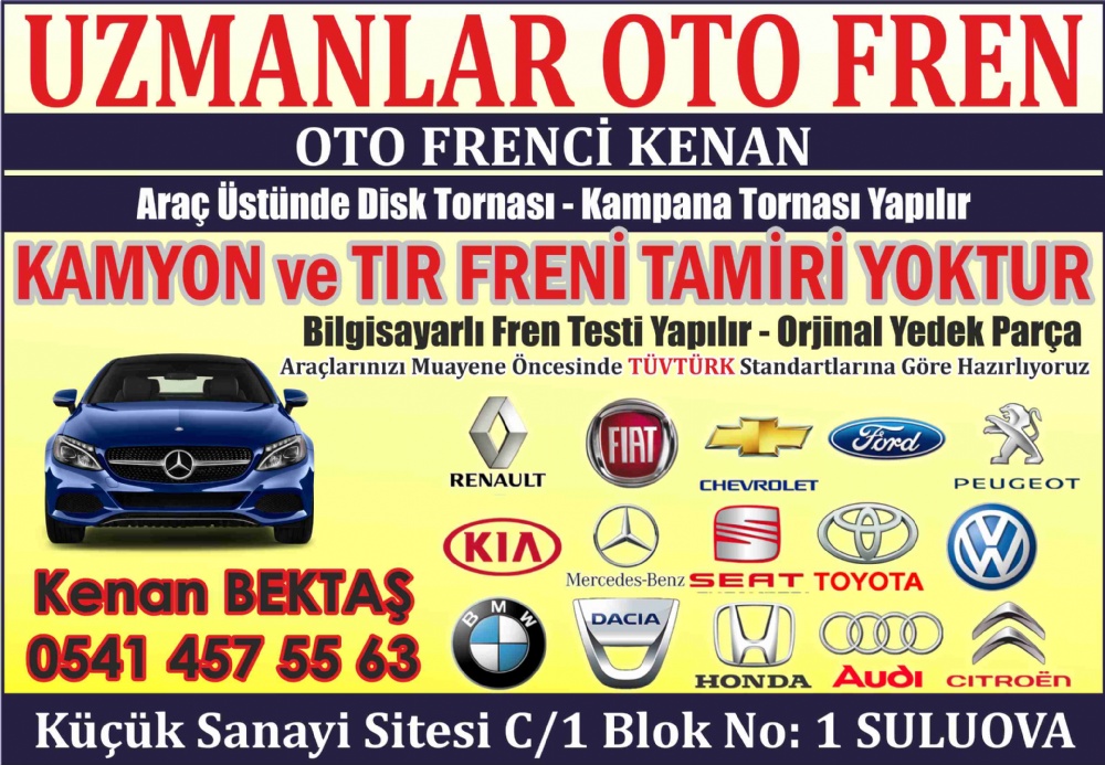 UZMANLAR OTO FREN SULUOVA